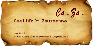 Csellár Zsuzsanna névjegykártya