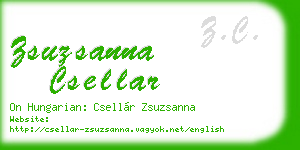 zsuzsanna csellar business card