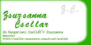 zsuzsanna csellar business card